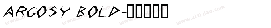 Argosy Bold字体转换
